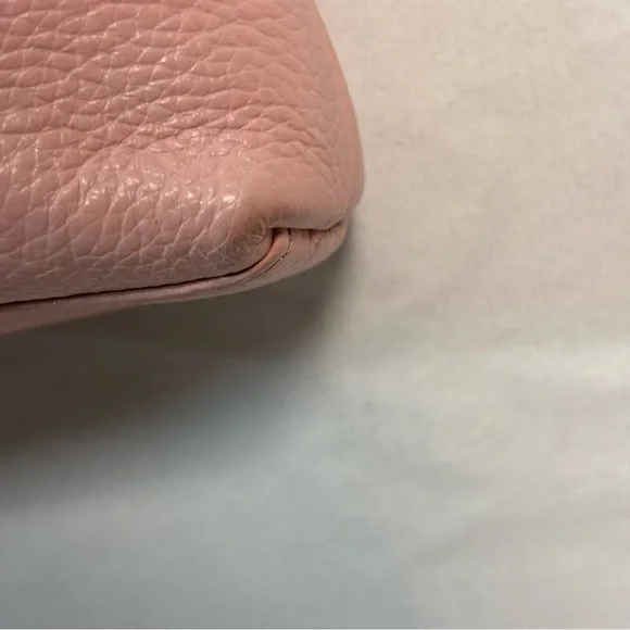 Vintage Original by Sharif Pink Leather‎ / Fur Crossbody Bag Purse with Tassel - Picture 5 of 11